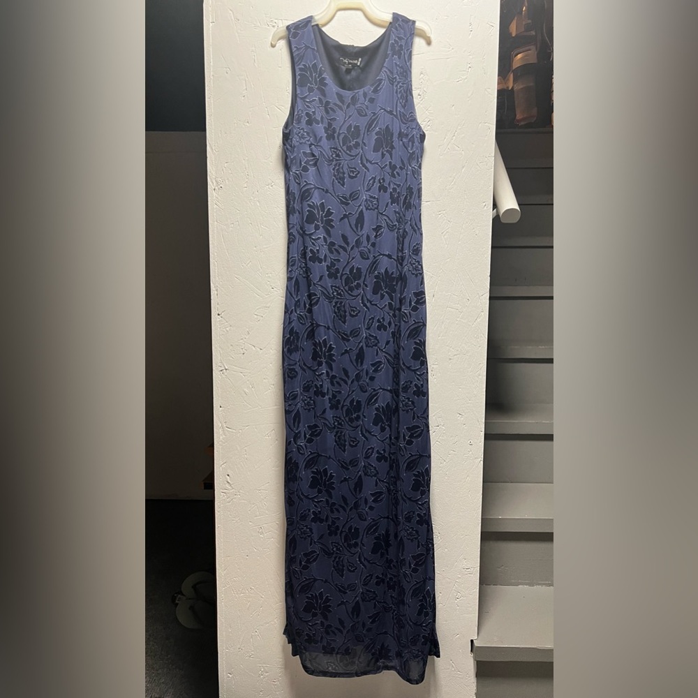 My Michelle Blue Floral Maxi Dress